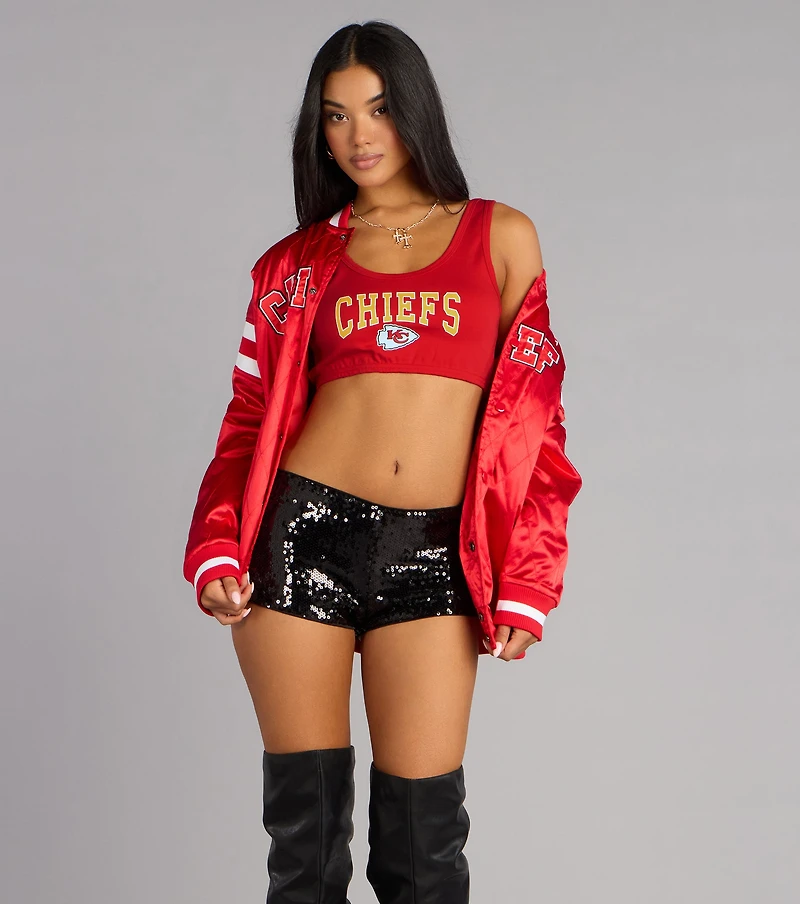 Ultra Game NFL Kansas City Chiefs Crop Tank Top