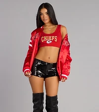 Ultra Game NFL Kansas City Chiefs Crop Tank Top