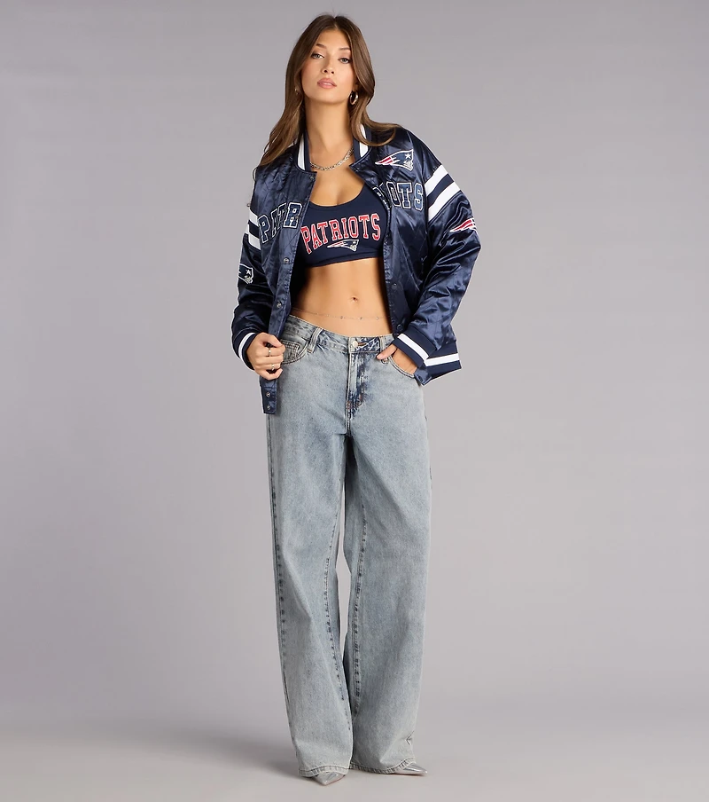 Ultra Game NFL New England Patriots Crop Tank Top