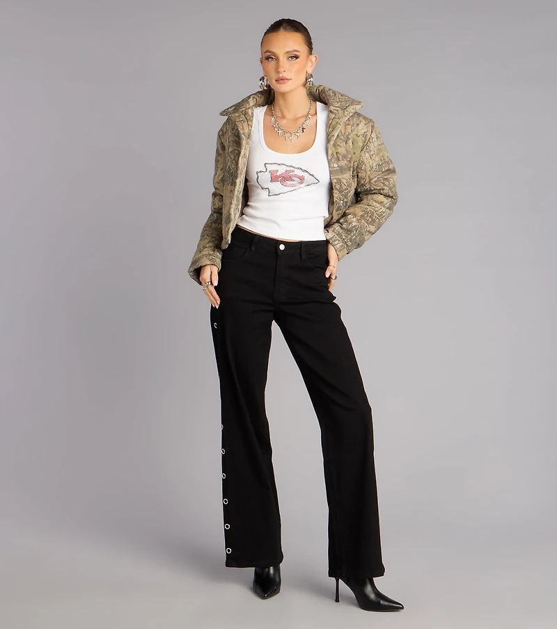 Ultra Game NFL Kansas City Chiefs Rhinestone Tank Top