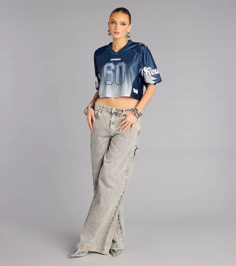 Ultra Game NFL Dallas Cowboys Mesh Crop Top