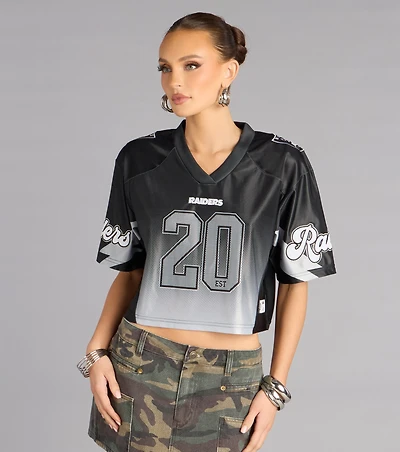 Ultra Game NFL Las Vegas Raiders Mesh Crop Top