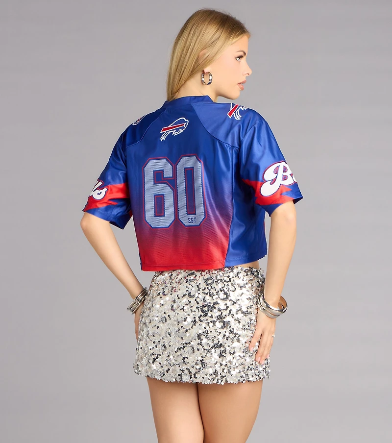 Ultra Game NFL Buffalo Bills Mesh Crop Top