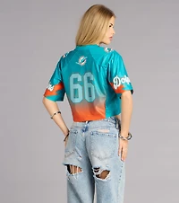 Ultra Game NFL Miami Dolphins Mesh Crop Top