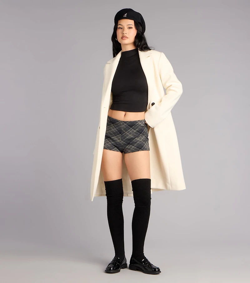 Cozy Sculpt Mock Neck Crop Top