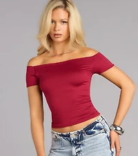 Simply Styled Off-The-Shoulder Top