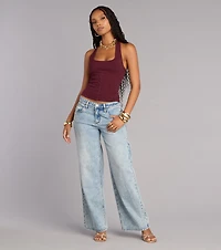 Casual Cutie Rib Knit Crop Top