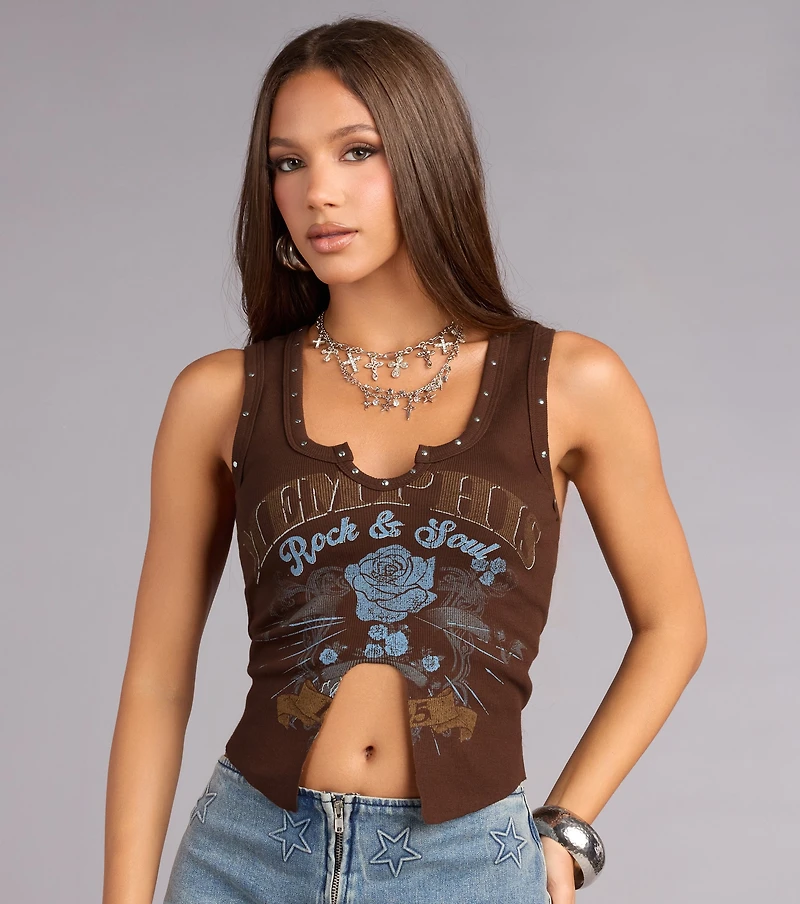 Memphis Rock And Soul Graphic Tank Top