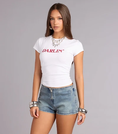 Just A Little Darlin Crop Tee