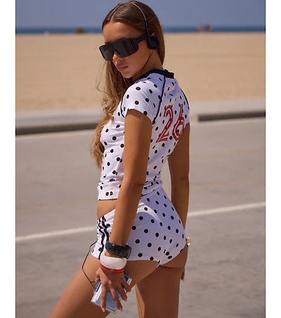 Game Day Crush Polka Dot Baby Tee
