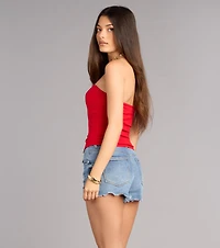 Keep It Bold Hook and Eye Tube Top