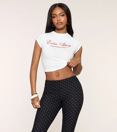 Extra Spicy Graphic Crop Tee