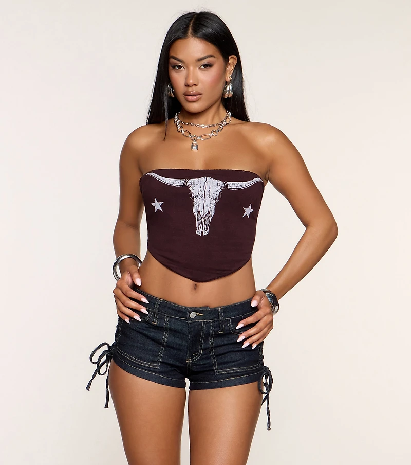 Rodeo Rules Tube Crop Top
