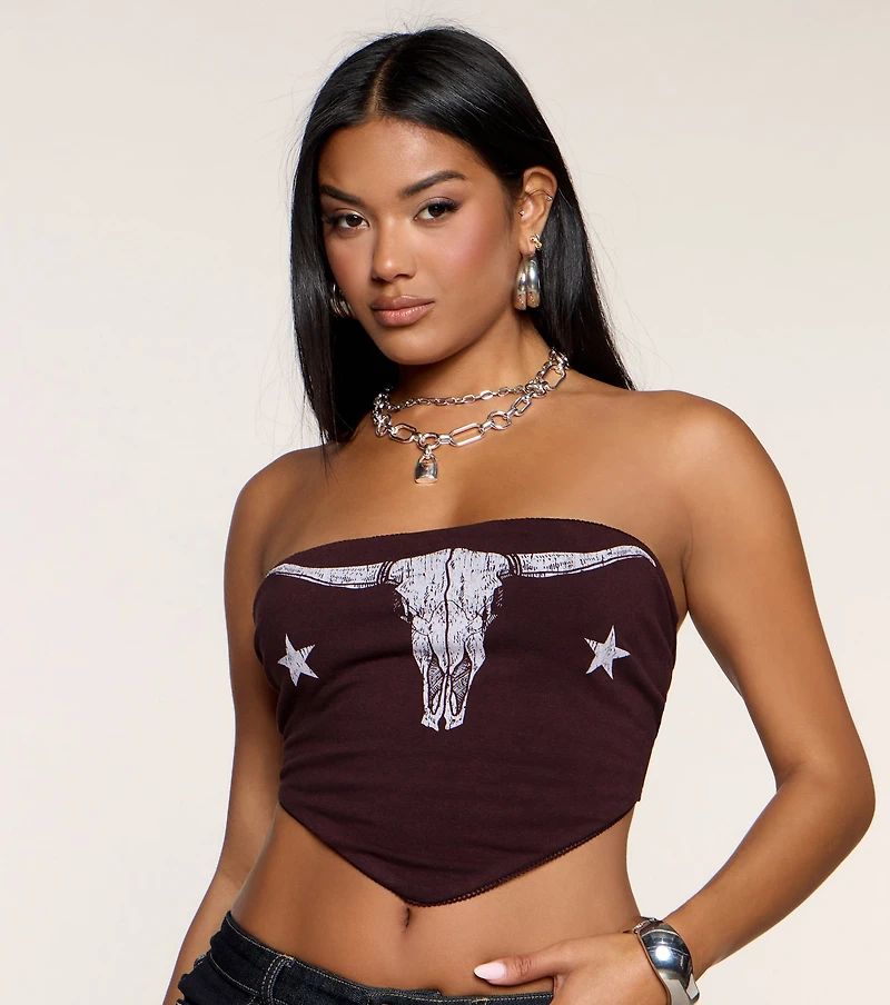 Rodeo Rules Tube Crop Top