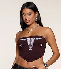 Rodeo Rules Tube Crop Top