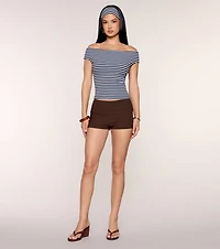Weekend Replay Off Shoulder Top