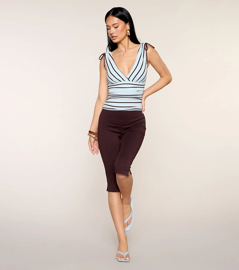 Sweet On You Tie Shoulder Tank