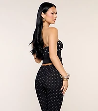 Dot Drama Twist Tube Crop Top