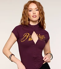 City Script Brooklyn Graphic Top