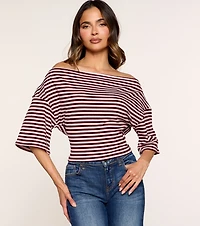 Plans Optional Striped Dolman Top