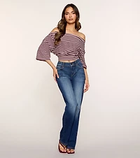 Plans Optional Striped Dolman Top