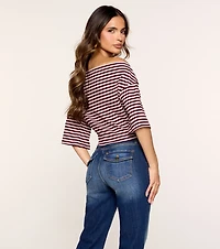 Plans Optional Striped Dolman Top