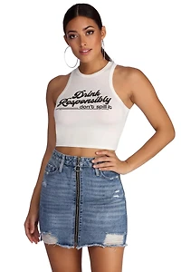 Drink Responsibly Graphic Tank