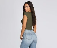 Short And Sweet Cropped Tee