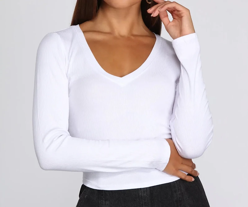Cuter Crop Long-Sleeve Tee
