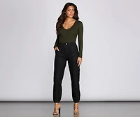 Cuter Crop Long-Sleeve Tee