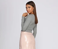 Cuter Crop Long-Sleeve Tee