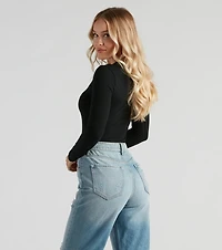 Not Your Basic Long Sleeve Bodysuit