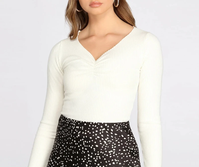 Cozy Ribbed Knit Top