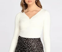 Cozy Ribbed Knit Top