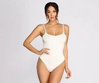 Basic Ribbed Knit Bodysuit