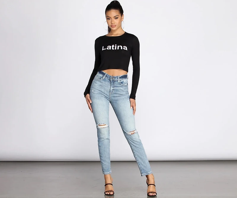 Latina Cropped Tee