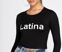 Latina Cropped Tee