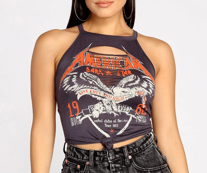 American Rocker Slashed Tee