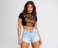Girls Who Rock Slashed Tee