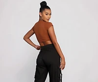 Sweet And Simple Short Sleeve Crop Top