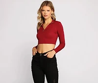 Sporty Chic Zip-Up Crop Top