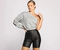 Comfy-Chic One Sleeve Top