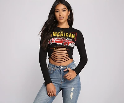 American Classic Graphic Crop Top