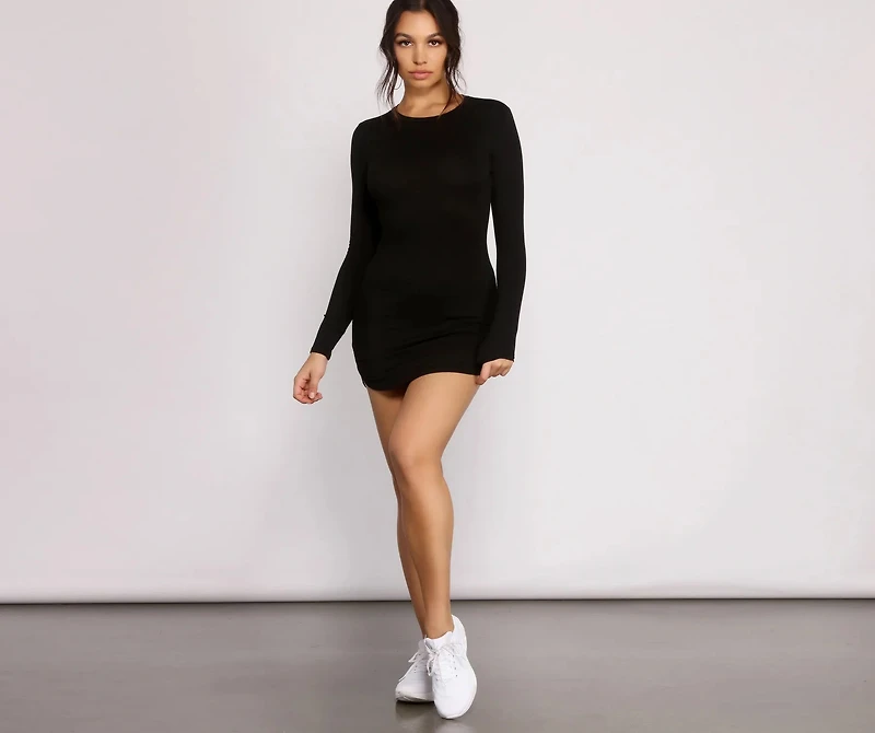 Back to Basics Knit Mini Dress