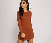 Back to Basics Knit Mini Dress