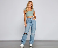 Effortless Style Casual Crop Top