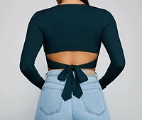 Go With It Ribbed Knit Crop Top