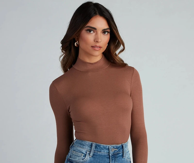 Wardrobe Essential Mock Neck Top