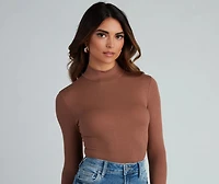 Wardrobe Essential Mock Neck Top