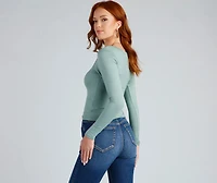 Basic Must-Have Long Sleeve Top